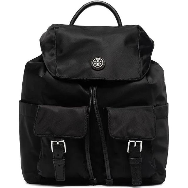 Kuprinė moterims, Juoda, Virginia flap backpack