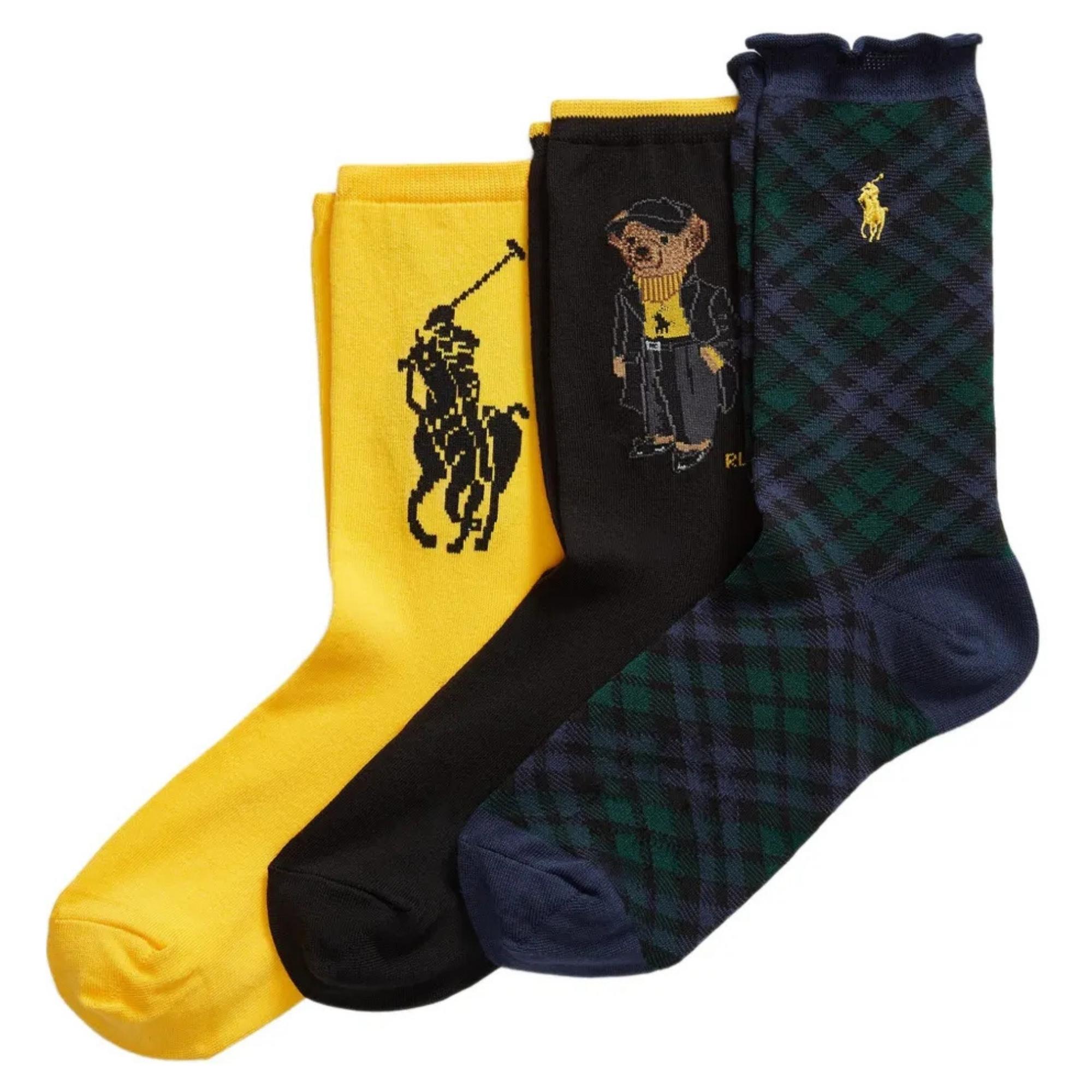 Kojinės moterims, Marga, Hold br gtbx-crew sock-3 pack