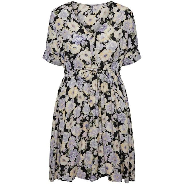 Midi suknelė moterims, Violetinė, PCNYA SS DRESS BF BC