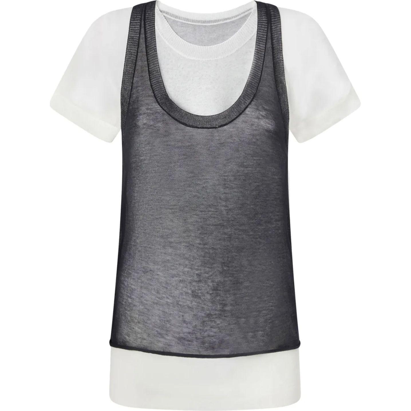 Marškinėliai trump. rankovėmis moterims, Marga, Jersey