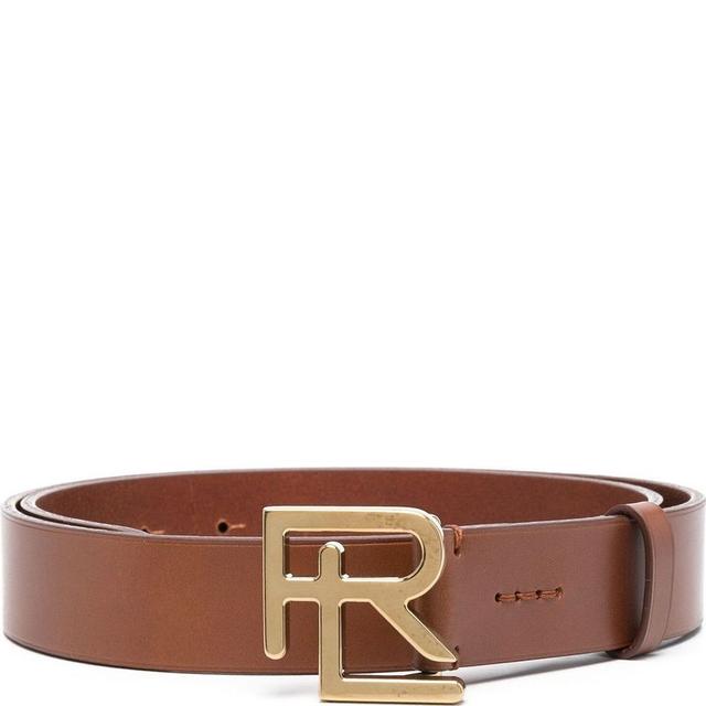 Diržas vyrams, Ruda, RL logo smooth leather belt