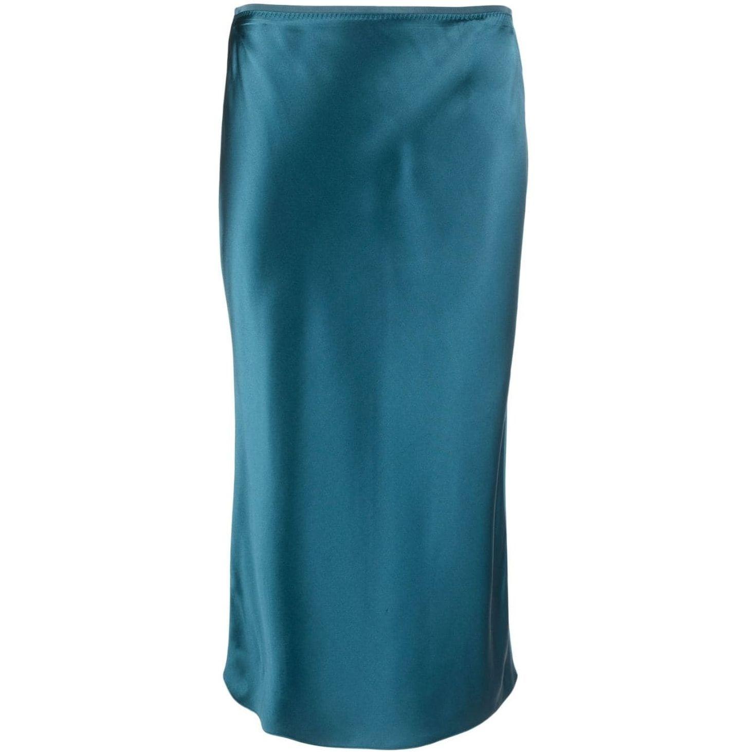 Midi suknelė moterims, Žalia, Isaak silk skirt