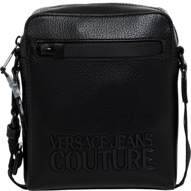 Rankinė per petį vyrams, Juoda, Tactile logo   crossbody