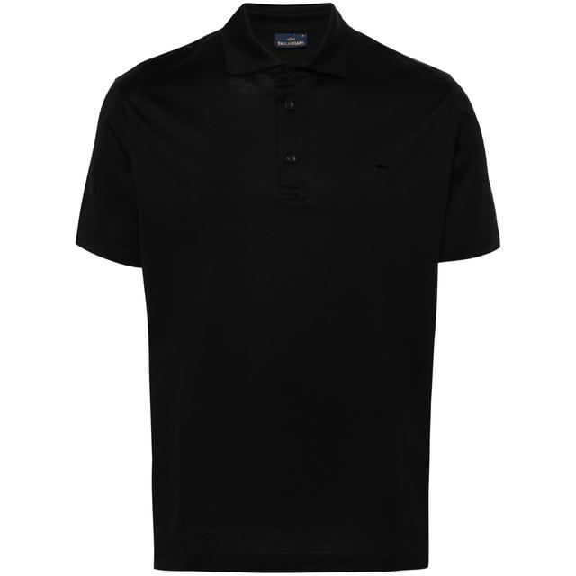 Polo marškiniai trumpos rank. vyrams, Juoda, men's knitted poloshirt