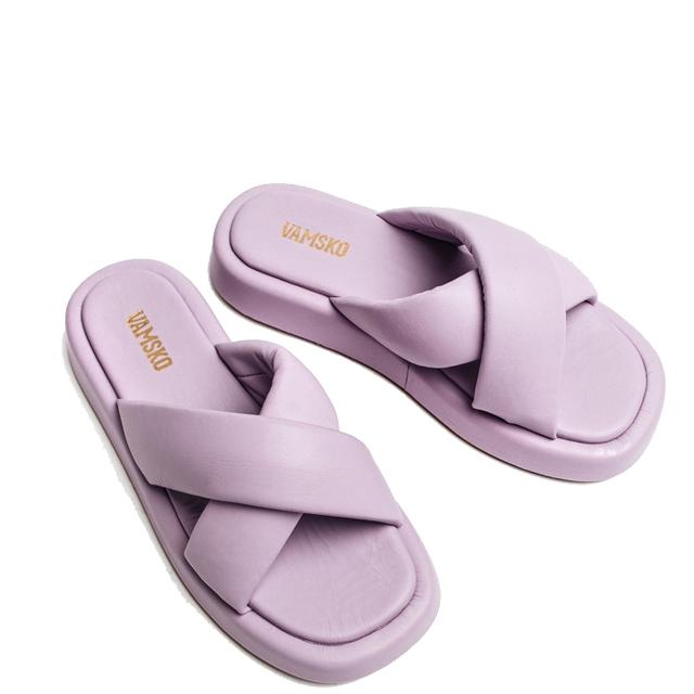 Šlepetės moterims, Violetinė, Pillow slippers