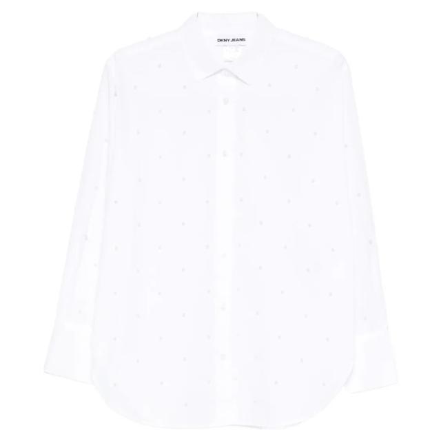 Palaidinės moterims, Balta, Pearl embellished lo