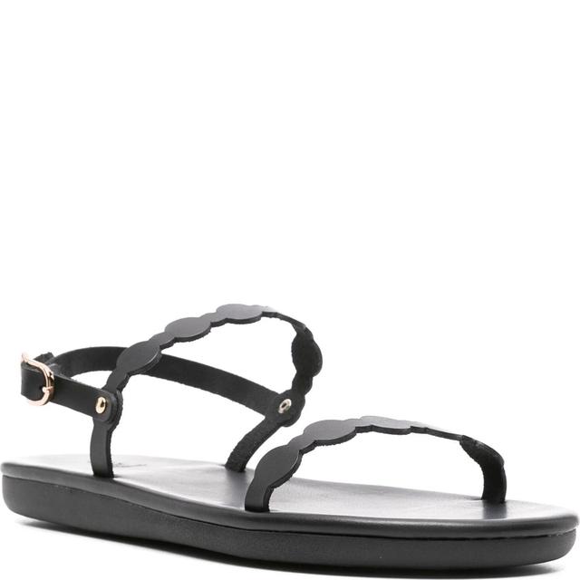 Basutės moterims, Juoda, Orion vachetta sandals