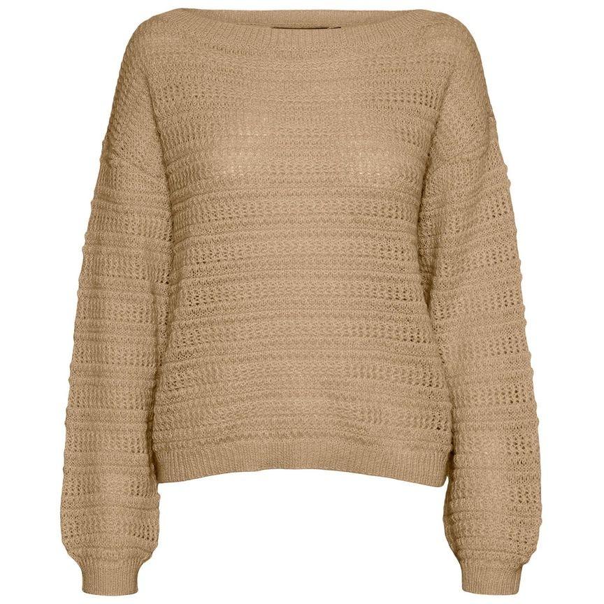 Kampsun moterims, Hall, VMDOLLAR LS BOATNECK BLOUSE