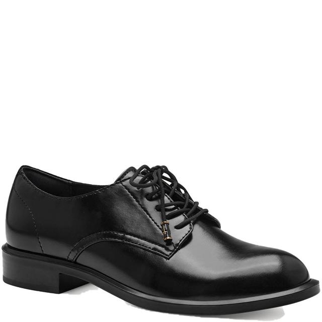 Klasikiniai batai moterims, Juoda, Lace-up