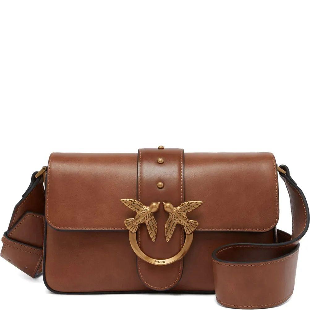 Rankinė per petį moterims, Ruda, Love one mini shoulder bag