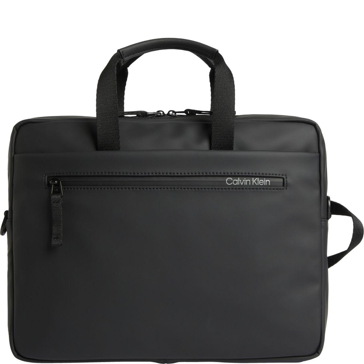 Dėklas kompiuteriui vyrams, Juoda, Rubberized slim laptop bag