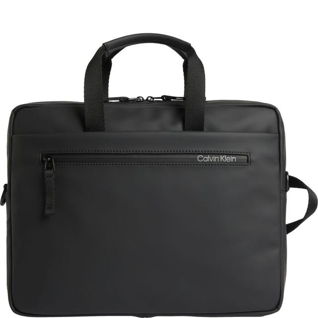 Dėklas kompiuteriui vyrams, Juoda, Rubberized slim laptop bag