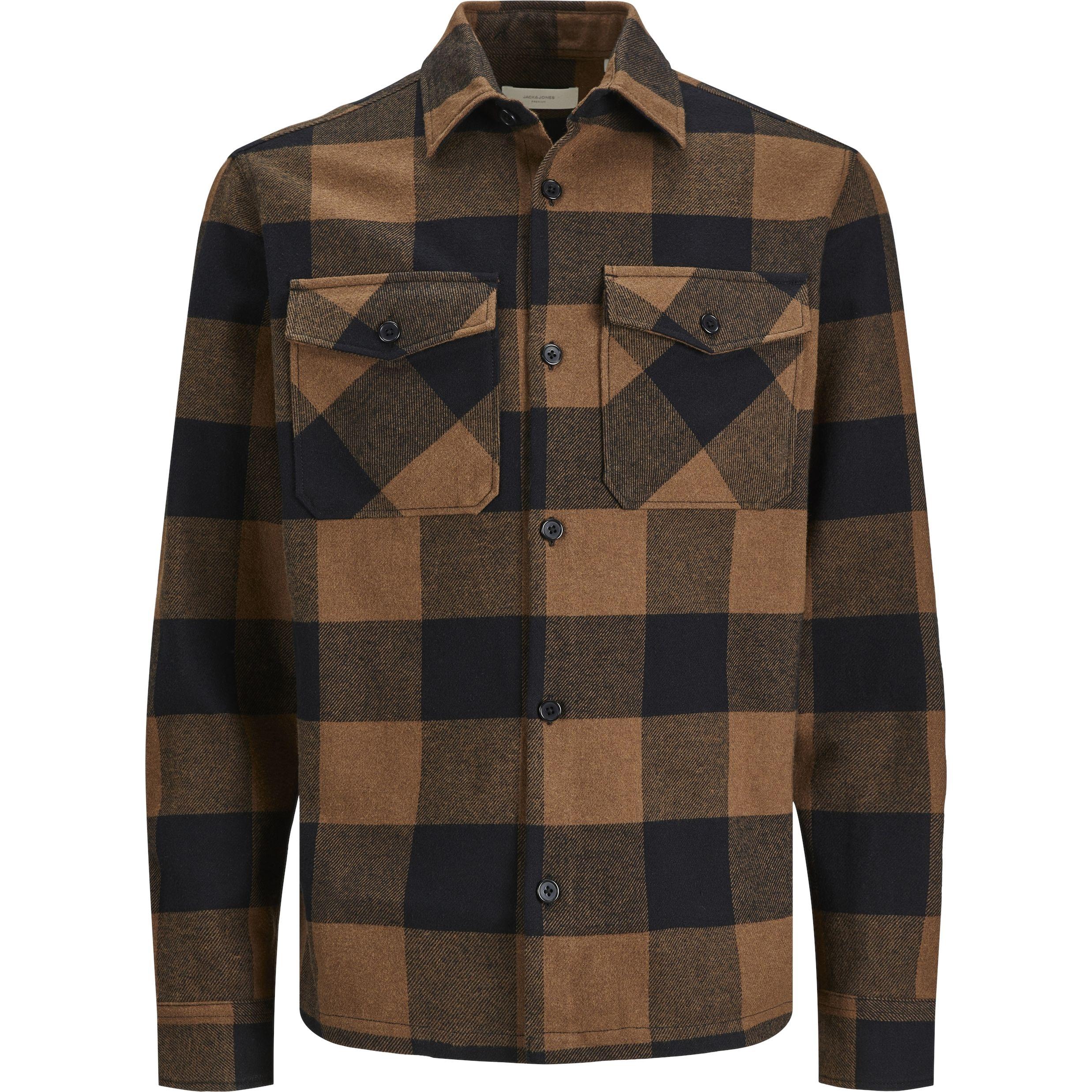 Marškiniai vyrams, Žalia, JPRROY CHECK OVERSHIRT