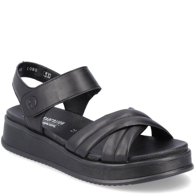 Basutės moterims, Juoda, SANDALS