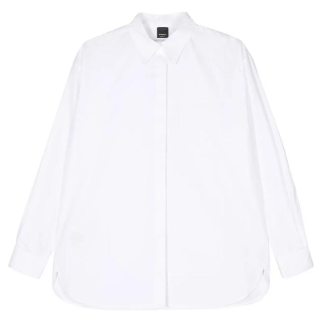 Marškiniai ilgomis rankovėmis moterims, Balta, Poplin shirt