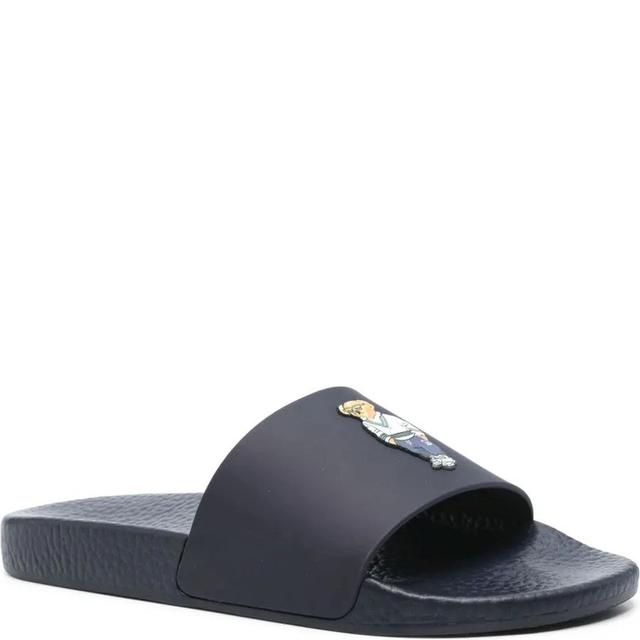 Guminės šlepetės vyrams, Mėlyna, Polo slide-sandals-slide