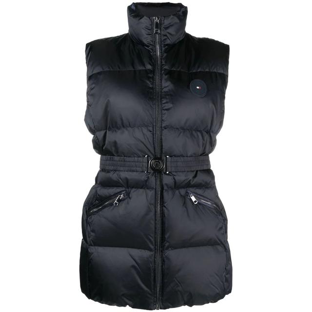 Pūkinė liemenė moterims, Mėlyna, Two tone statement puffer vest
