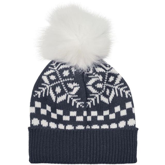 Kepurė moterims, Mėlyna, VMSNOWFLAKE PATTERN