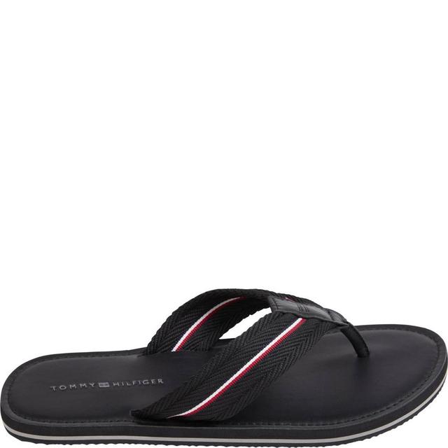 Pliažo šlepetės per pirštą vyrams, Juoda, Beach sandal