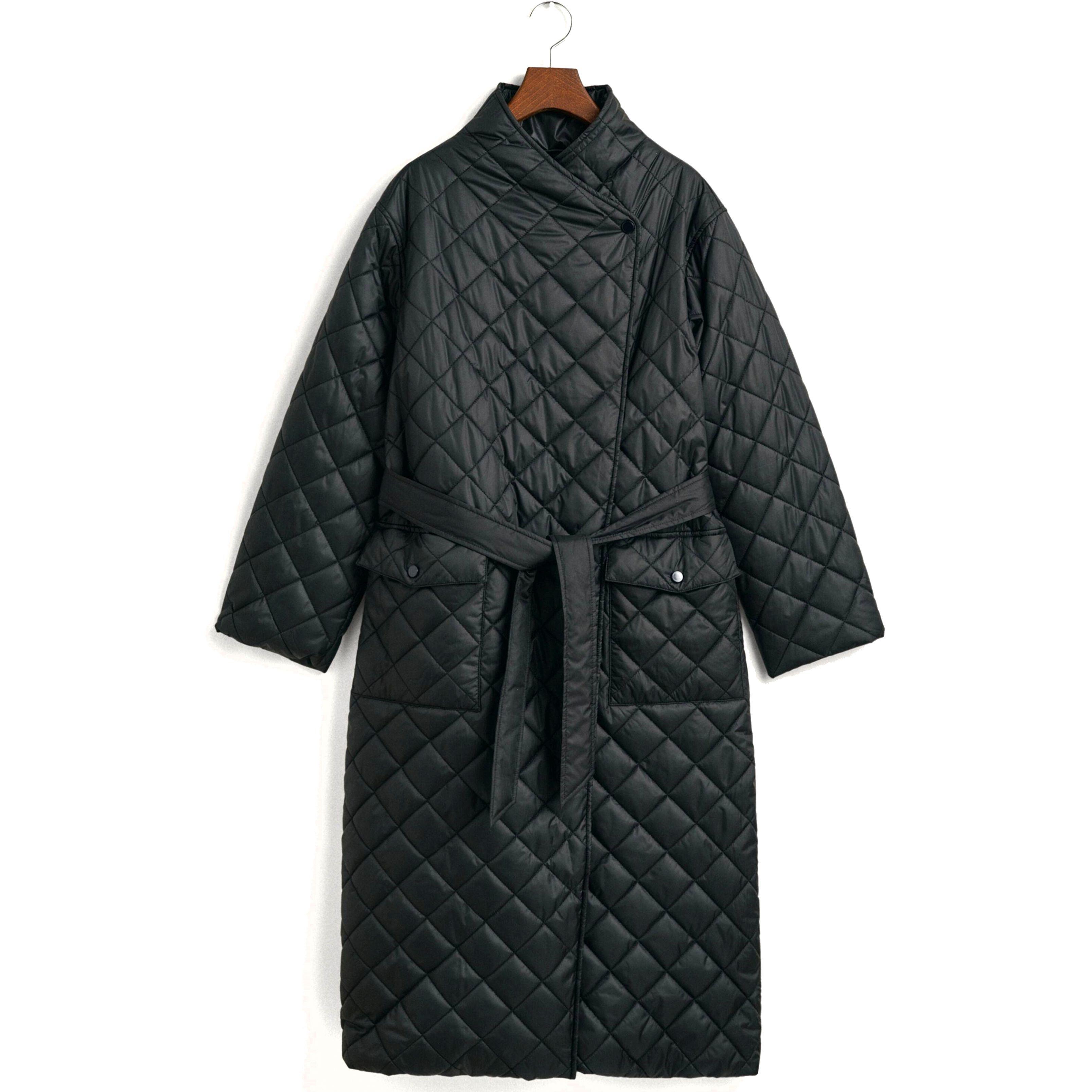 Striukė moterims, Juoda, QUILTED COAT