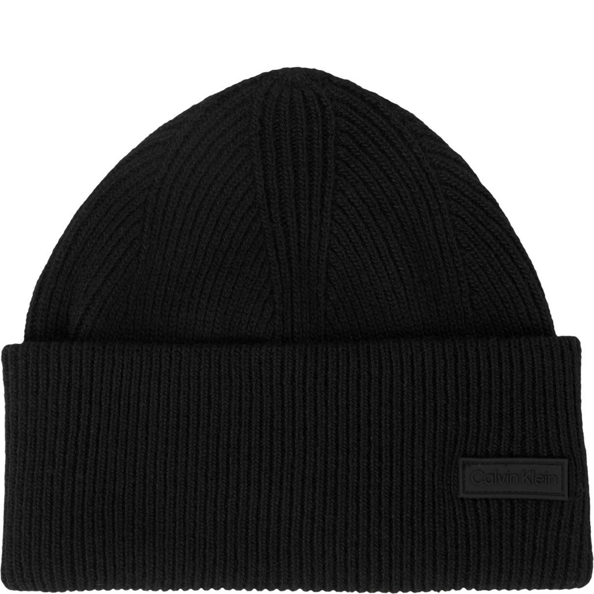 Kepurė vyrams, Juoda, Essential patch docker beanie