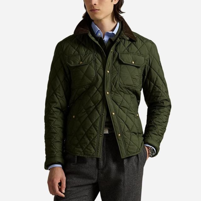 Striukė vyrams, Žalia, Insulated shirt jacket