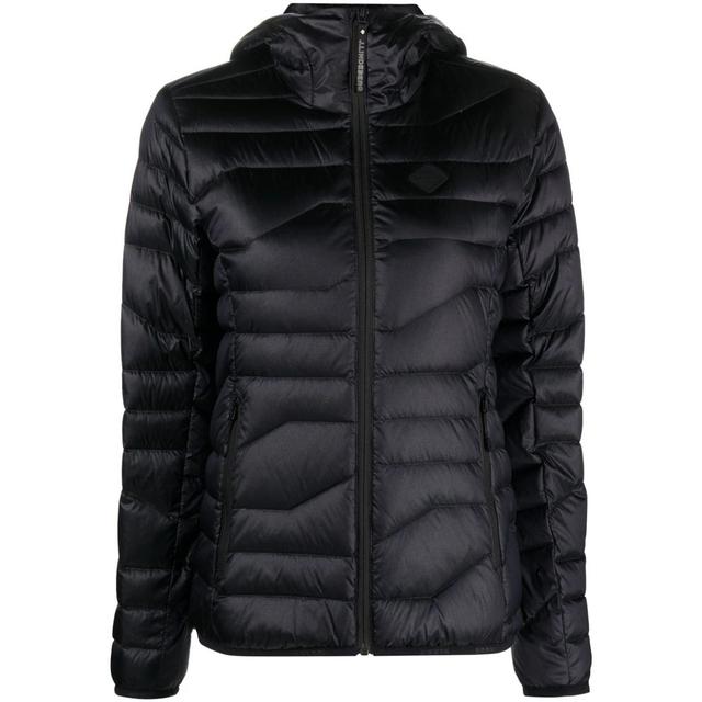 Pūkinė liemenė moterims, Juoda, W cliff light down hood