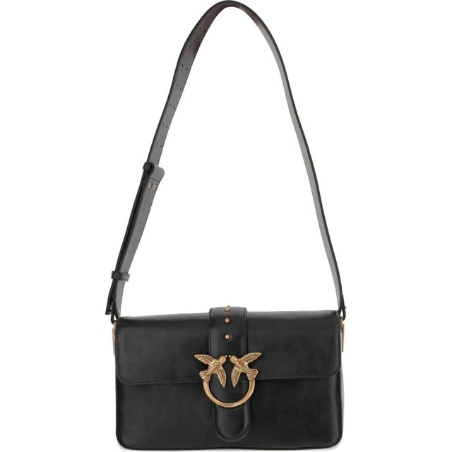 Rankinė per petį moterims, Juoda, Love one shoulder bags