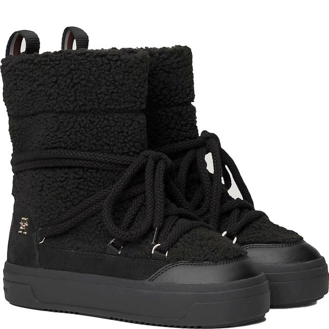 Pašiltinti aulinukai moterims, Juoda, Real shearling snowboot