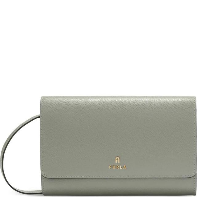 Piniginė moterims, Žalia, Furla camelia chain wallet