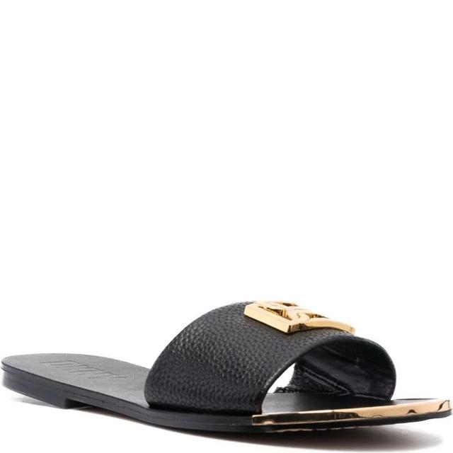 Šlepetės moterims, Juoda, GRACEN - Flat  slide