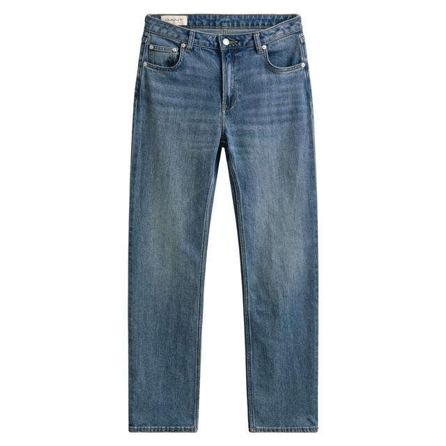 Tiesūs džinsai moterims, Mėlyna, 4100304-982 Straight