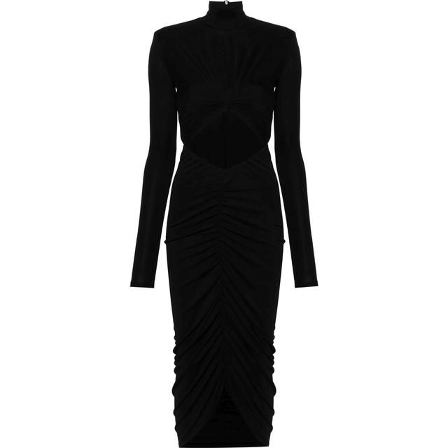Midi suknelė moterims, Juoda, Kim  cut out midi dress