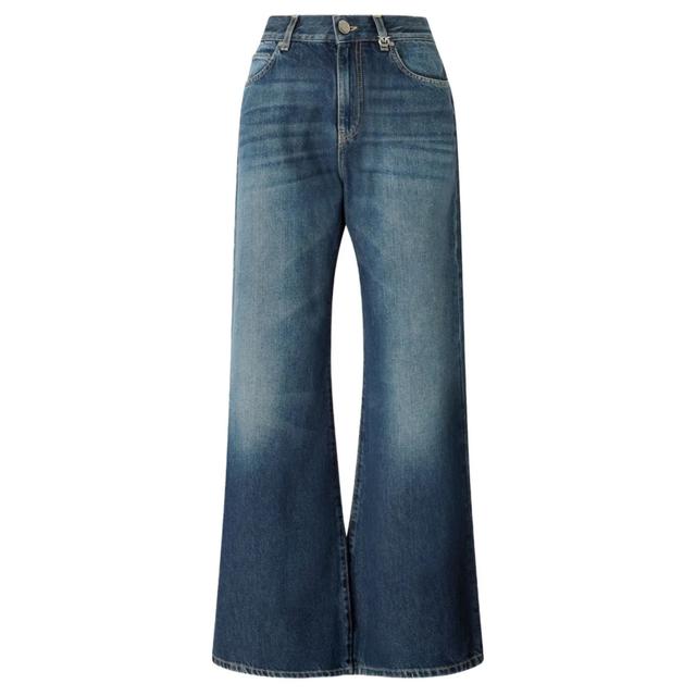 Platūs džinsai moterims, Mėlyna, Wanda wide leg