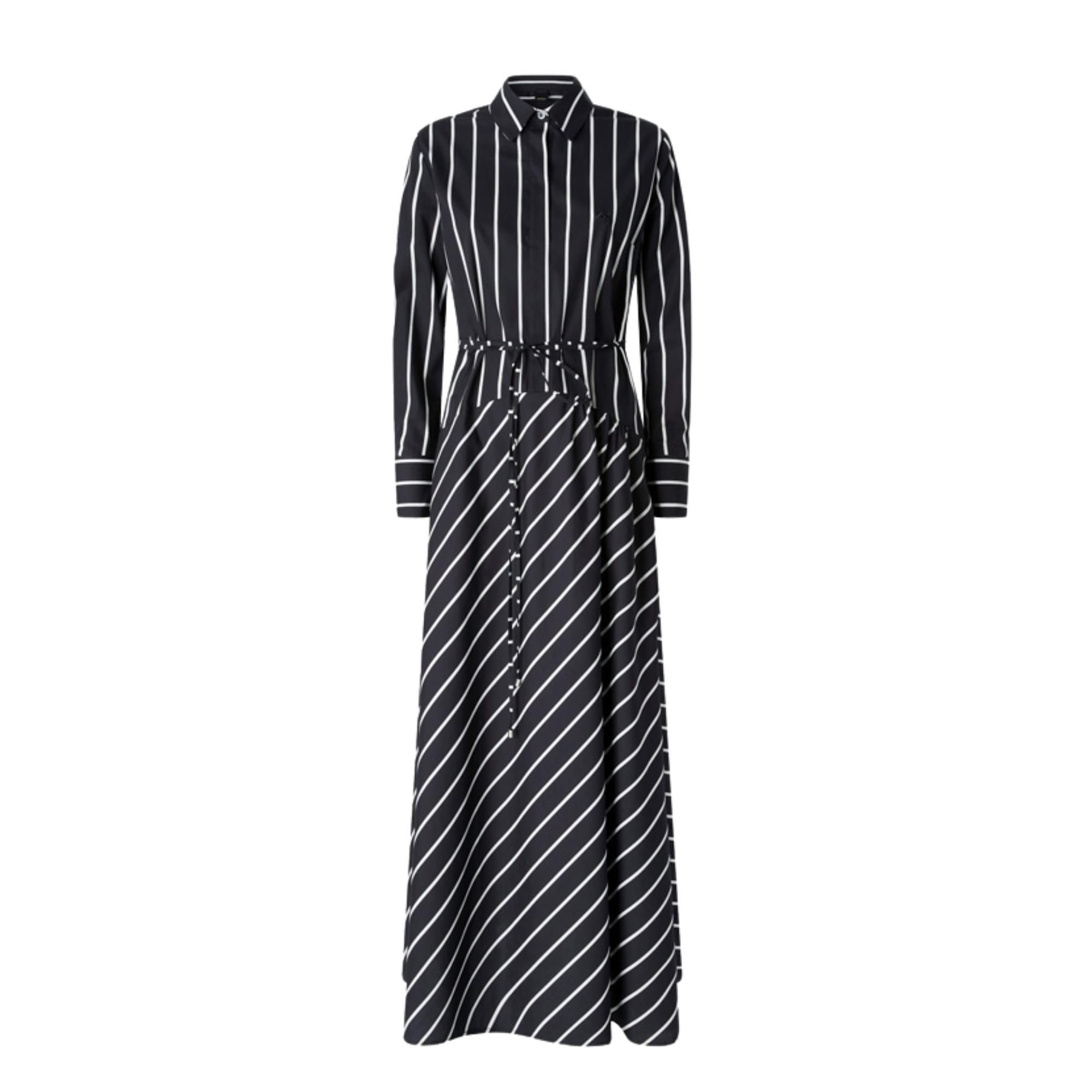 Maxi suknelė moterims, Marga, Long striped poplin dress