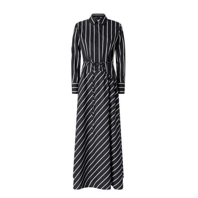 Maxi suknelė moterims, Marga, Long striped poplin dress