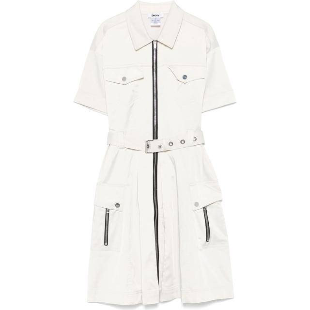 Mini suknelė moterims, Chaki, Shirt dress w front