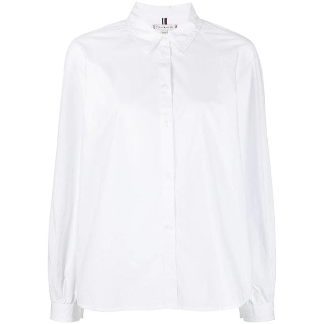 Marškiniai ilgomis rankovėmis moterims, Balta, Org cotton solid raglan shirt