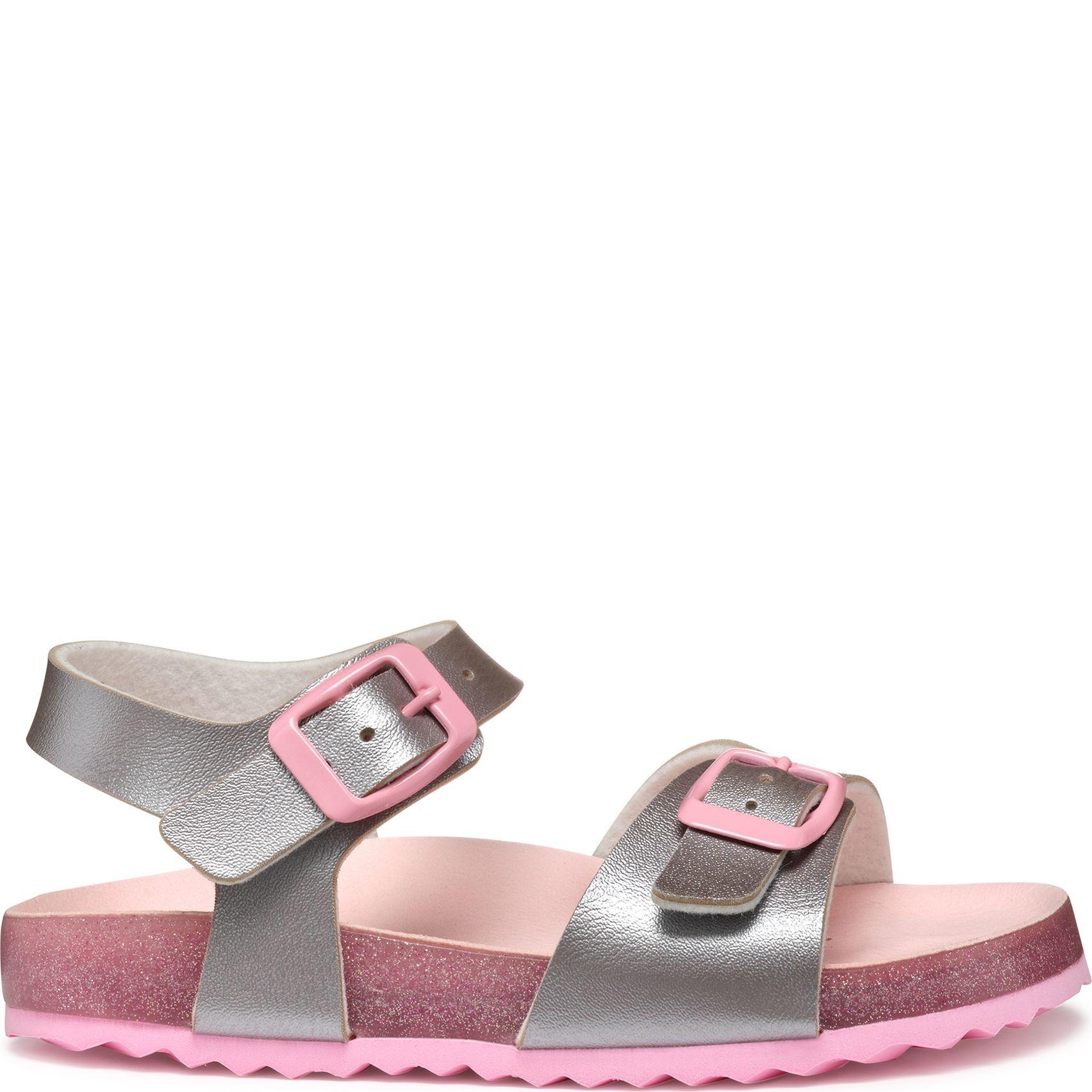 Basutės mergaitėms, Sidabrinė, Adriel sandals