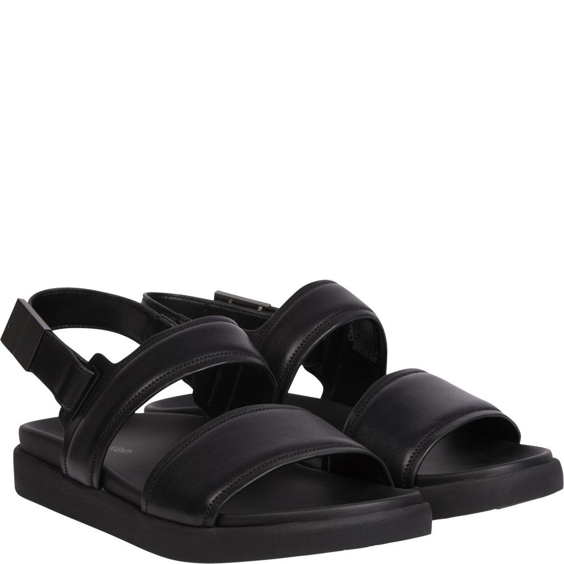 Basutės vyrams, Juoda, Back strap sandal