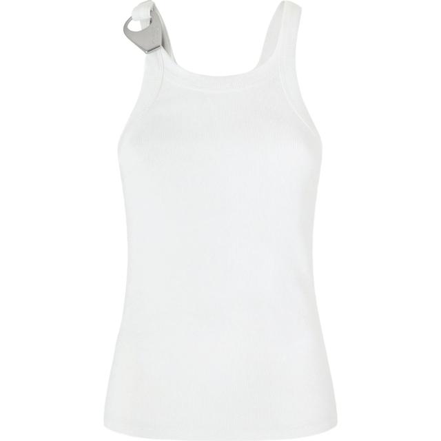 Marškiniai be rankovių moterims, Balta, Clay tank top