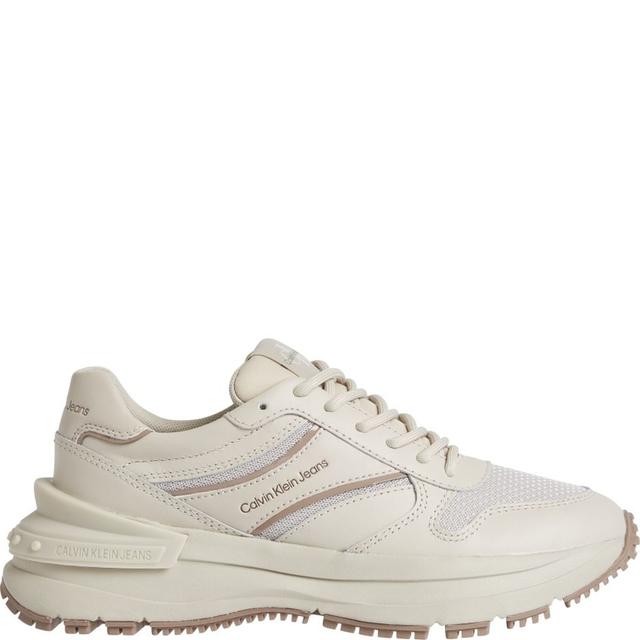 Sportiniai bateliai moterims, Smėlio, CHUNKY SNEAKER RIBBON W