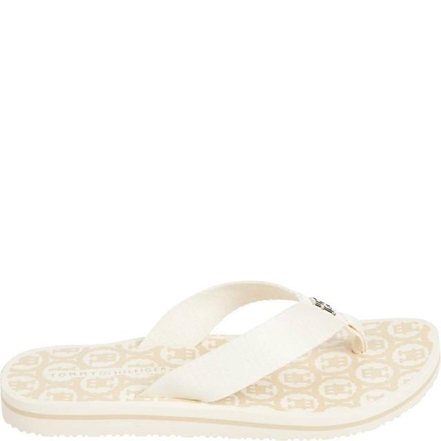 Pliažo šlepetės per pirštą moterims, Smėlio, Emblem beach sandal