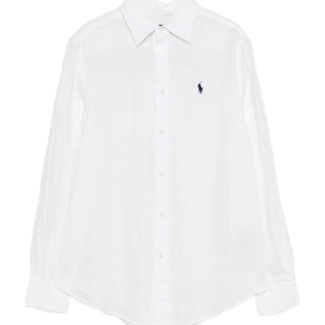 Marškiniai ilgomis rankovėmis moterims, Balta, Long sleeve-button front shirt