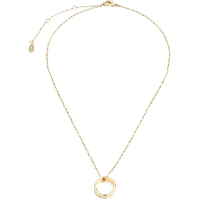 Kaklo papuošalai moterims, Auksinė, Nk 16" script logo pendant