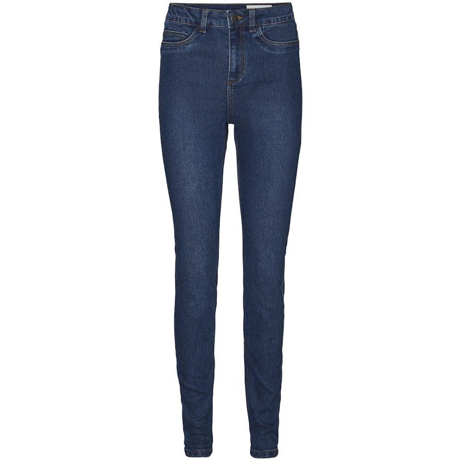 Tiesūs džinsai moterims, Mėlyna, NMGAGA MID -HIGH SKIN