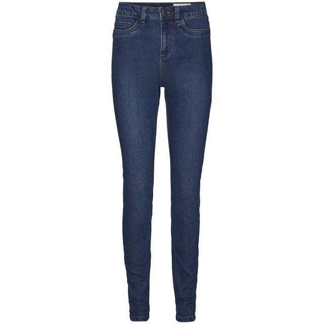 Tiesūs džinsai moterims, Mėlyna, NMGAGA MID -HIGH SKIN