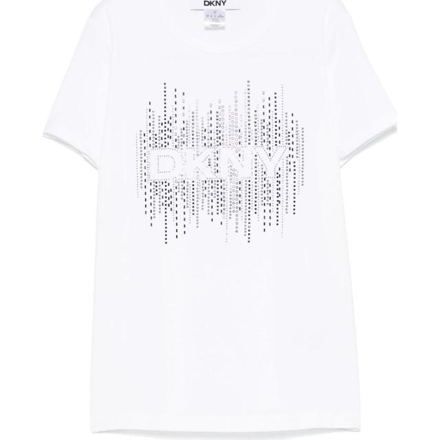 Marškinėliai trump. rankovėmis moterims, Balta, S/s logo tee