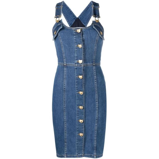 Midi suknelė moterims, Mėlyna, Denim dress