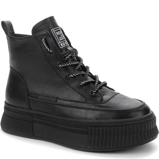 Pašiltinti aulinukai moterims, Juoda, WARM BOOTS